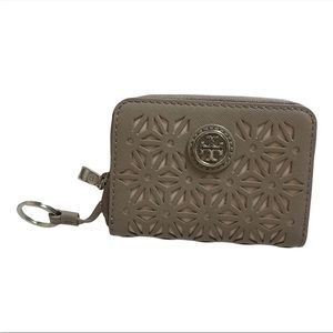 Tory Burch gray patterned wallet